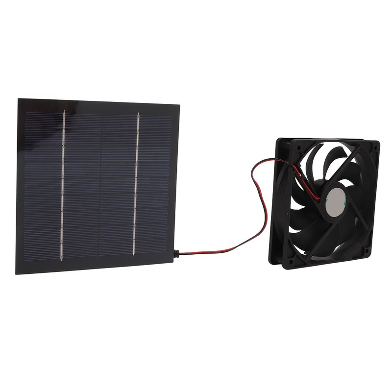 10W Solar Powered Panel Exhaust Fan Mini Ventilator Waterproof for