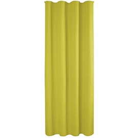 Decorative curtain opaque universal ribbon tape micro satin., Green, 140x245 cm