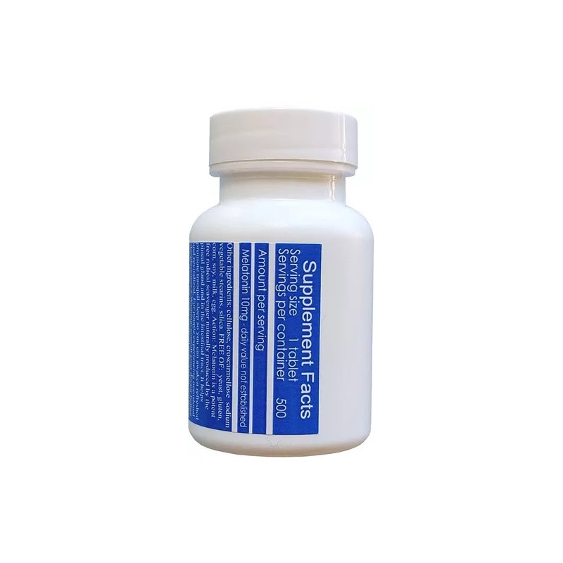 Sterling Health Melatonina Vegana 10mg 500 Tabletas Rapida Liberacion Eg