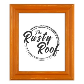 The Rusty Roof-Distressed Lucy Burnt Orange-Solid Wood Picture Frame-20x30
