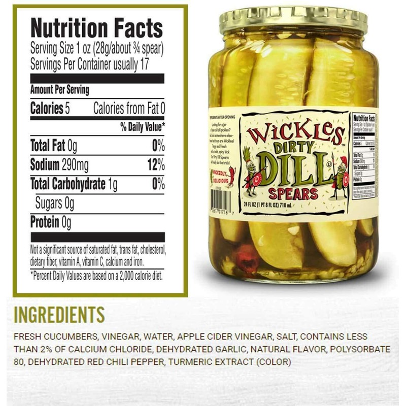 Wickles Dirty Dill Baby Dills, 24 oz (Pack of 1)