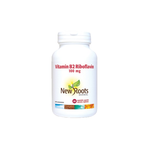 New Roots Vitamin B-2 Riboflavin 100mg - 60 Caps