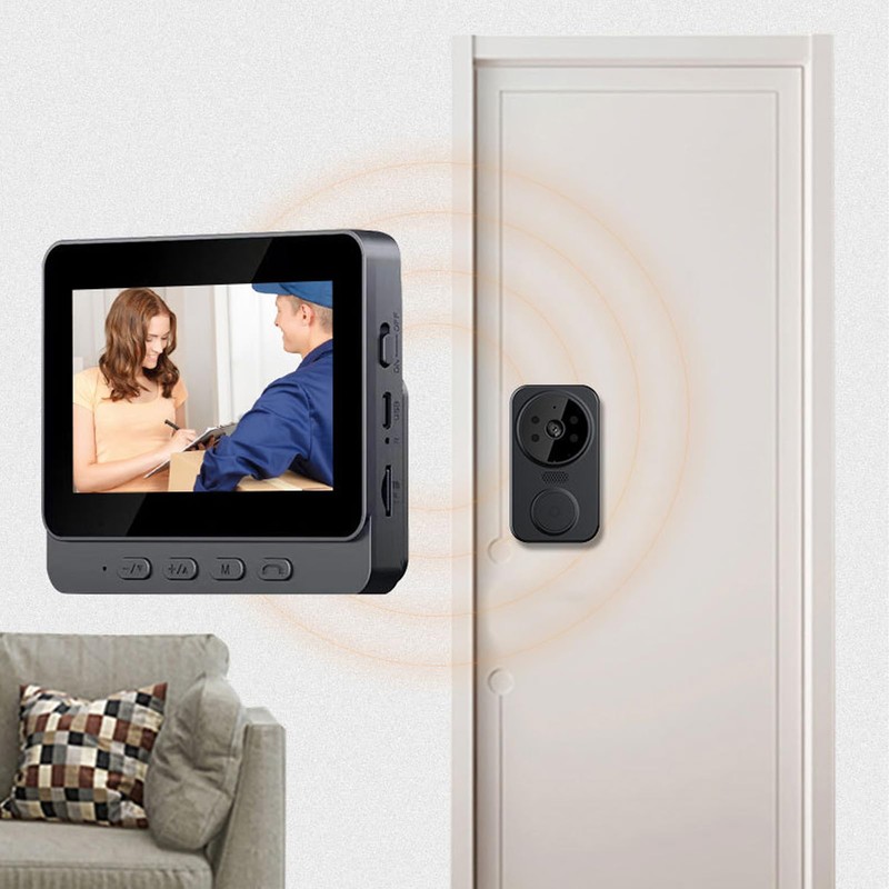 Yoidesu de Videoportero, Kit de Timbre de Videoportero Inalámbrico con