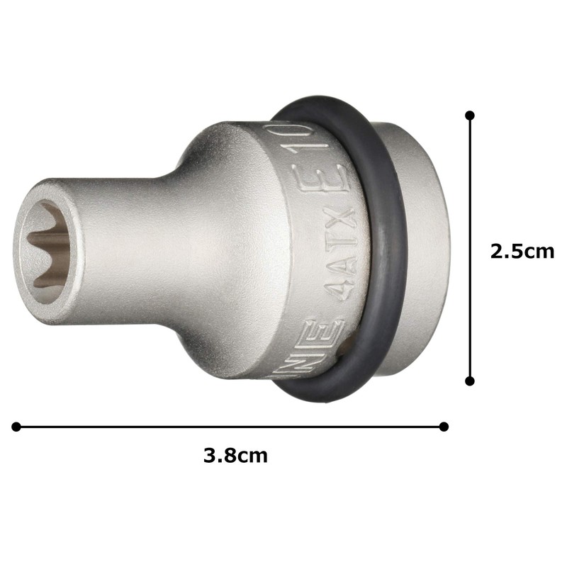 Tone 4ATX-E10 Torx Socket for Impact, 1/2-inch (12.7 mm) Drive: