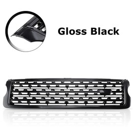 PartsFlow Front Upper Grille Grill Glossy Black For Land Rover Range Rover 2013 2014 2015 2016 2017 LR052715