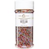 India Tree Confetti Sparkling Sugar, 7.5 oz | Vibrant Rainbow