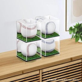 Generic Ultra Pro Clear UV Resistant Ball Case Baseball Case Display (Lawn Base)