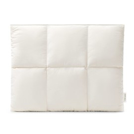 Comfyable Puffy Laptop Sleeve 13 Inch 14 Inch, Quilted Puffer Carrying for Women, Pillow Case Compatible for MacBook Air M2 M1, MacBook Pro 13 Inch 14 Inch, 13 in 14 in Cover, Rice