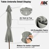 ABCCANOPY 7.5ft Patio Umbrella, Outdoor Table Umbrella with Push Button