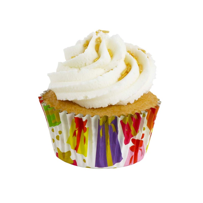 PME BC806 Gift and Present Cupcake Cases, Foil Lined Paper,
