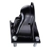 NovelBee 2-5/16" Flat Mount Trailer Coupler with Bolts Hardware,Black Powder