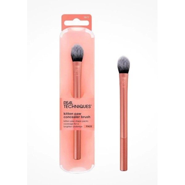 Real Techniques Brightening Concealer Makeup Brush Kitten Paw Concealer Brush