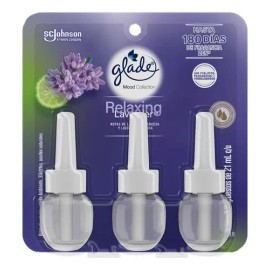 Pack x3 Repuesto Aromatizante Líquido Eléctrico Glade Mood Collection 21ml