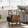 MAHANCRIS Small File Cabinet, Rolling Filing Cabinet for Under Desk