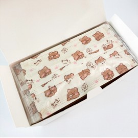 Teddy Bear Character Adult Fashion Disposable Masks, 50 Individually Packed, Mixed, 1 Pack, 50-Pack / 곰돌이 캐릭터 성인 패션 일회용 마스크 50매 개별포장, 혼합, 1개, 50개입