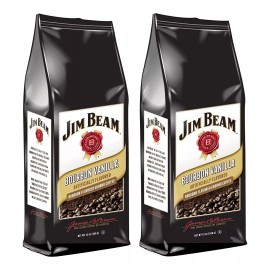 Jim Beam Bourbon Vanilla Flavored Ground Coffee, 2 bags (12 oz ea.)