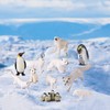 JOKFEICE Polar Animals Figurines 15 pcs Realistic Animal Figrues Plastic