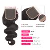 10A Brazilian Body Wave Bundles with Closure (14/16/18+12,Free Part 4x4