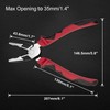 LEONTOOL 8-Inch High Leverage Combination Pliers Serrated Jaw Side Cutters