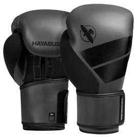 (240ml, Charcoal) - Hayabusa Boxing Gloves Kids S4 Youth Training Gloves