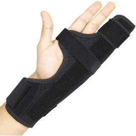 Vive Boxer Finger Splint - Supports Pinky, Ring, Middle Metacarpals and Knuckles - Right or Left Adjustable Hand Brace - Straightening for Trigger Finger, Injury, Fracture, Broken, Tendonitis (9 inch)