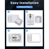 JEFLYM C921 921 912 LED RV Bulbs,Super Bright Warm White