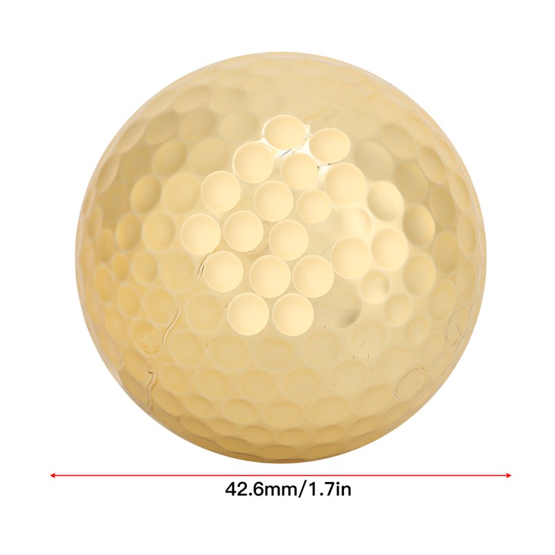 4Pcs Portable High Quality Double Layer Gold Plating Golf Ball