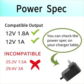 12.6V Charger for Wybot Osprey 300 700 100 200 Max SE Pro WY1102 WY1103 HJ1102 HJ1103 Cordless Robotic Pool Vacuum Cleaner Power Adapter Cord