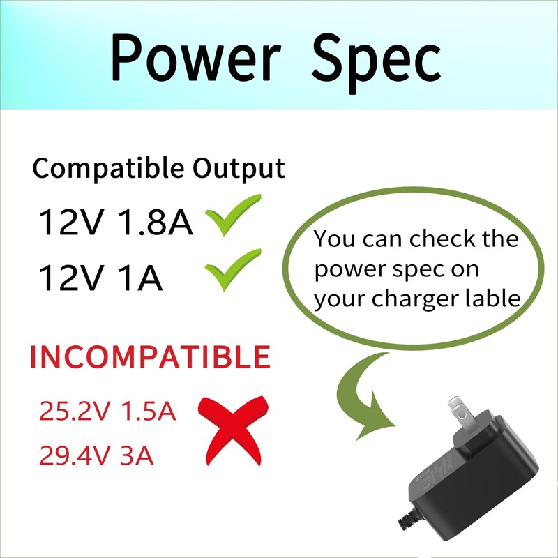 12.6V Charger for Wybot Osprey 300 700 100 200 Max