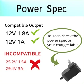 12.6V Charger for Wybot Osprey 300 700 100 200 Max SE Pro WY1102 WY1103 HJ1102 HJ1103 Cordless Robotic Pool Vacuum Cleaner Power Adapter Cord