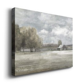 Wexford Home Landscape Canvas Wall Art Abstract Floral Forest Modern Pictures Artwork Decoration for Living Room Kitchen Bathroom Office, Ready to Hang, country quiet, 24x36