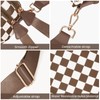 HICARRY Checkered Crossbody Purse for Women Nylon Checkerboard Bum Bags