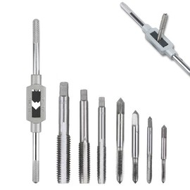 Drilling, Screw Tap, Screw Torsion, Manual Screw Tap, Screw Tap, Tap Drill Set, Screw, M3-M12, Adjustable, Bearing, Connection, Removable Design, Abrasion Resistant, Drilling DIY Tool, Compact, 8