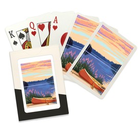 Canoe and Lake (52 Playing Cards, Poker Size Card Deck with Jokers)