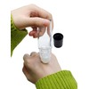 ZQDZYIE 2Packs Glass Roller Bottles 30ml/1 Oz Plastic Roller Ball