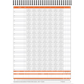 Perfect Strike SCOREBOOK with Rules and Scoring Instructions : Heavy Duty. Great for Baseball and Softball. (2)