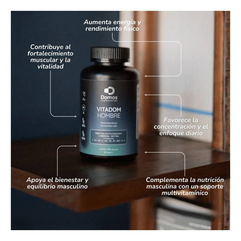 Domos Multivitaminico Hombre Vitadom 120 Cápsulas
