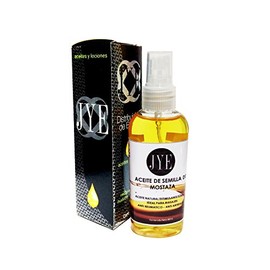 JYE Aceite de Mostaza Natural y puro, libre de quimicos, grado cosmético, hidratante, aceite para masajes, textura ligera, para todo tipo de piel, contenido 60 ML