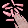 SIUSIO Pack of 400 Colourful Coffin Nails, Full Cover Press