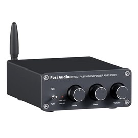 Fosi Audio BT20A Bluetooth 5.0 estéreo audio 2 - Channel AMPLIFIER receiver mini Hi - Fi D - class Integrated AMPLIFIER 2.0 Channel for Home Speaker, 