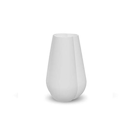 Cooee Design Clover 18 cm White Ceramic Vase Diameter 11.5 x Height 18 cm