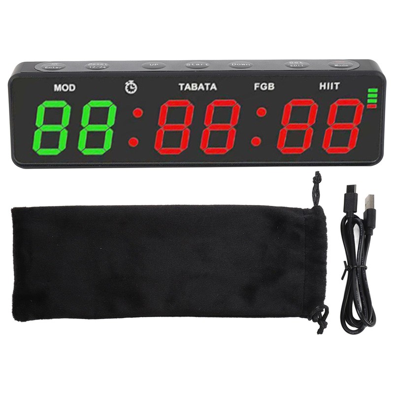 Gym Timer, Small Portable Gym Timer Clock Workout Interval Timer