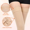 Wegitcs 1 Pair Thigh High Compression Stockings for Women Men,