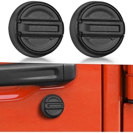 Keyhole Covers for 2018-2025 Jeep Wrangler JL and Gladiator JT Front Door, Magnetic Keyhole Protection Accessories for Door Lock Covers