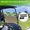 HECASA Tinted Folding Windscreen Compatible with 2017-UP Yamaha G29 DRIVE