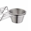 Taco Stand Stainless Steel 3 Grid V Shaped Glossy Taco