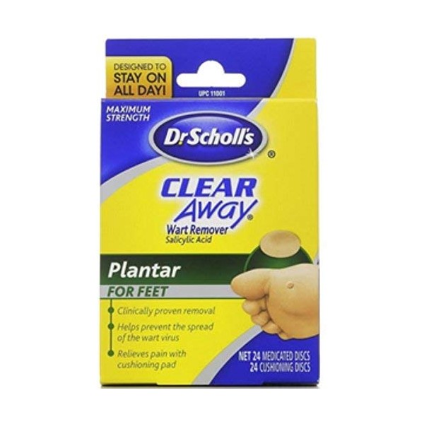 Dr. Scholl's Clear Away Wart Remover Plantar 24 ea (Pack of 2)