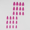 Hot Pink Press on Nails - 24Pcs Almond False Nails