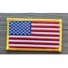 Unbranded USA AMERICAN US FLAG YELLOW BORDER HIGH QUALITY EMBROIDERED