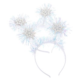 FRCOLOR 2pcs Decorative Snowflake Hair Headbands for Boys and Girls Festival Parties Creative and Fun Hair Accessories for Xmas Celebrations